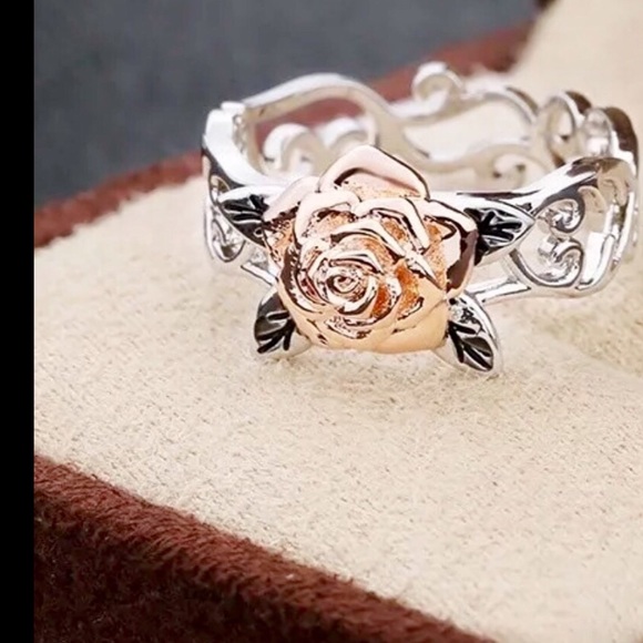 Pink Magnolia | Jewelry | New Beautiful Sterling Silver Rose Ring ...